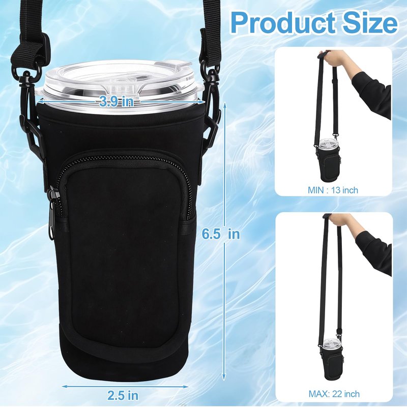 Cruise Essentials 2026，Hands‑Free Cup Holder，2Pack Neoprene Drink Sling, Cruise Ship Essentials Cup Sling Cruise Essentials
