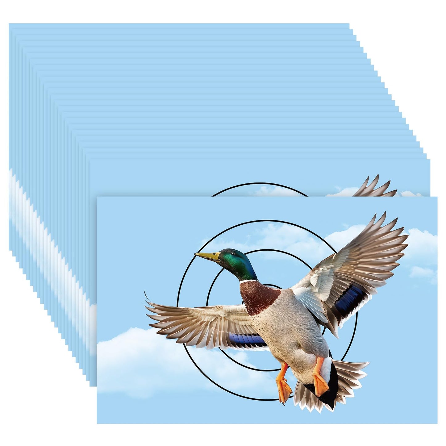 Chivertion 50 Sheets Turkey Duck Paper Targets for Shooting 12 x 18 Inch Photo Realistic Game Animal Targets to Pattern Fun Hunting Accessory for Practice(Turkey)