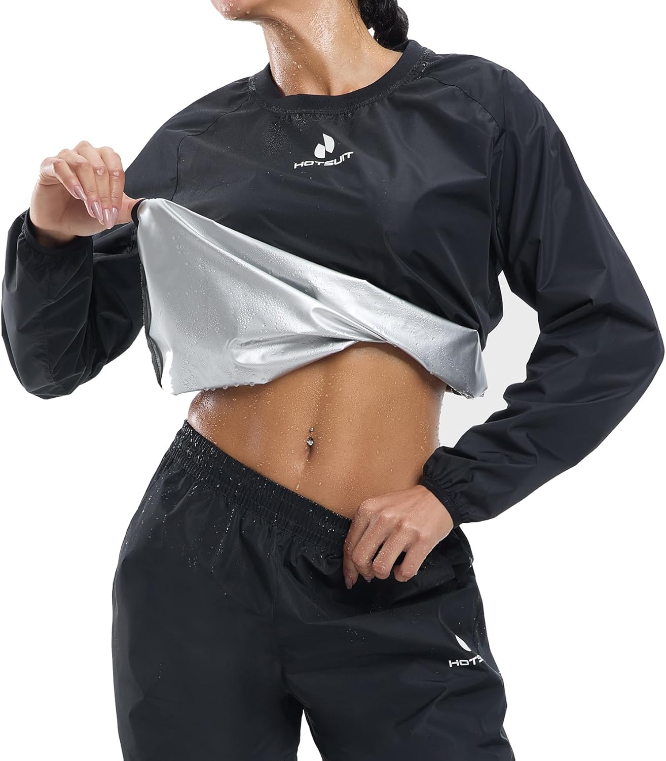 Sauna Suit for Women - Durable Gym Workout Jacket & Pants | Sweat-Enhancing Fitness Gear
