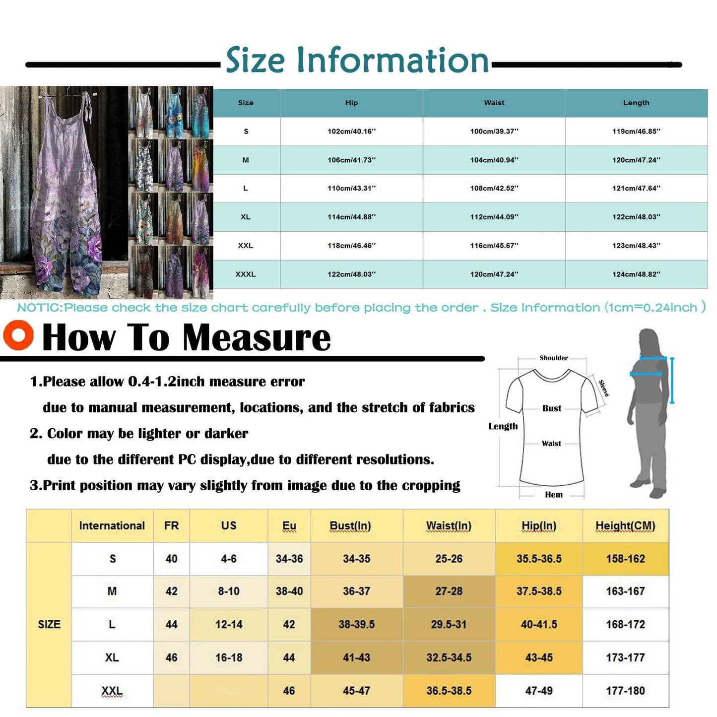 YUTANRAL Rompers for Women,2024 Dressy Casual One Piece Jumpsuits Peime Elegant Floral Boho Printed Wide Leg Pants Plus Size Loose Fit Overalls Summer Dresses Womens Clothes Trendy Spring(Ah-Blue,S)