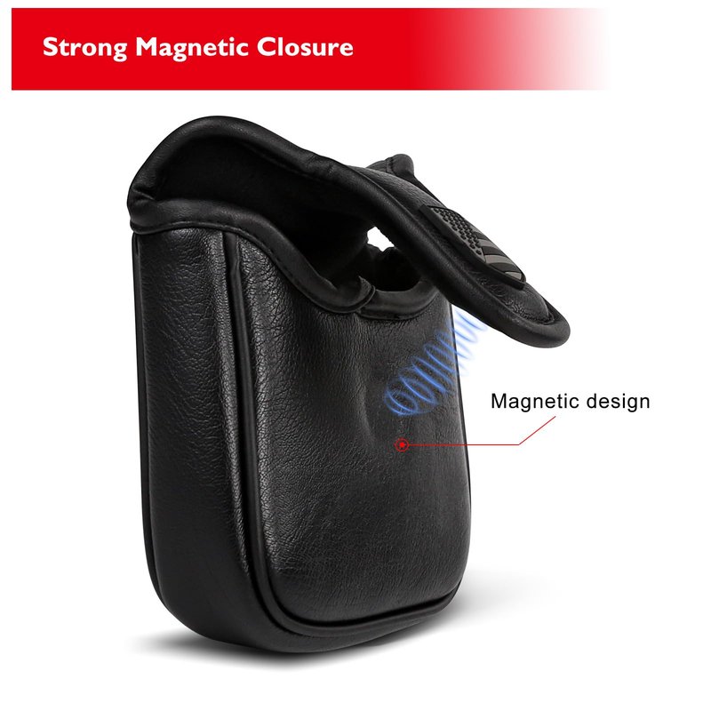 GonaFit USA Magnetic Closure Golf Mallet Putter Head Cover for Taylormade Odyssey Scotty Cameron Ping, Durable and Light-Weighted Mallet Putter Headcover