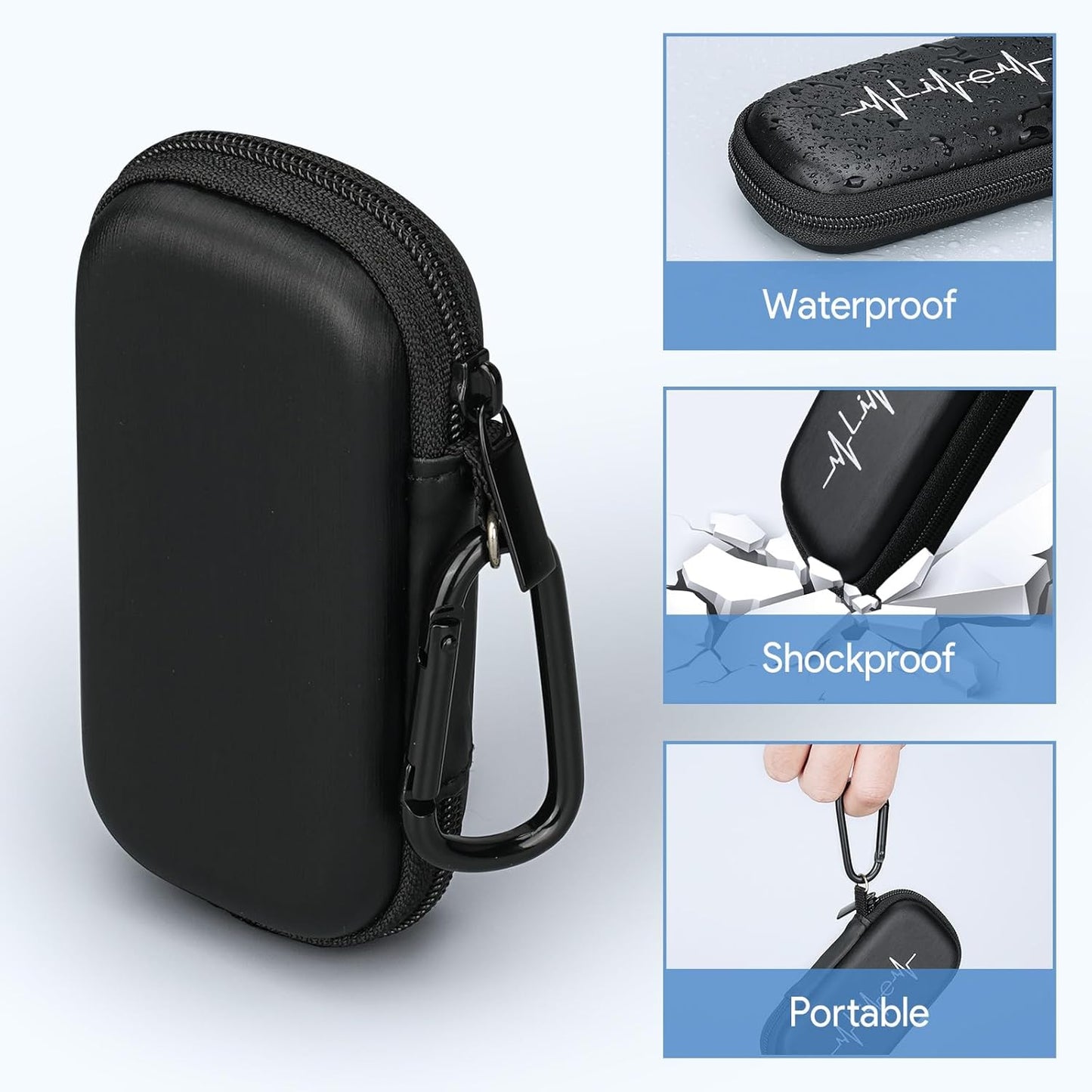 AliveCor Kardia Mobile Heart Monitor Case - Protective Travel Cover for 6-Lead EKG | Storage Bag