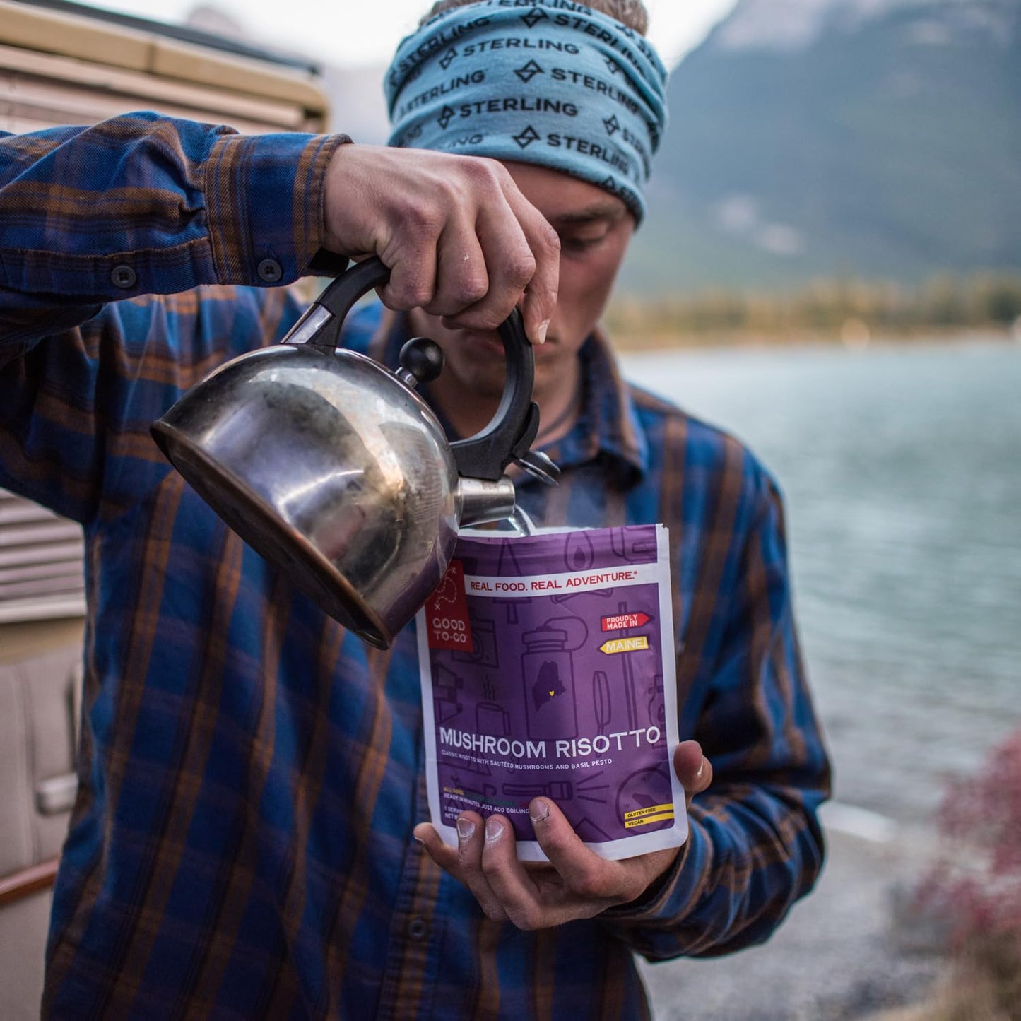 GOOD TO-GO Mushroom Risotto | Camping Food, Backpacking Food (Double Serving) | Just Add Water Meals, Backpacking Meals | Dehydrated Meals Taste Better Than Freeze Dried Meals