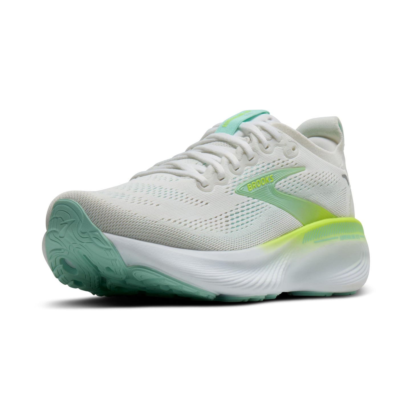 Brooks Women’s Adrenaline GTS 25 Supportive Running & Walking Shoe - White/Nightlife/Yucca - 11.5 Medium