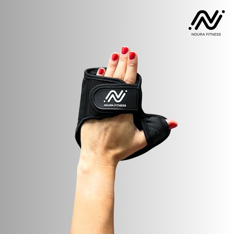 Ndura Fingerless Workout Gloves for Women Gym, Spinning, Yoga, Pilates, Indoor Cycling - Full Palm Protection, Watch Friendly, Washable Thick Padded Weight Lifting Gloves for Women