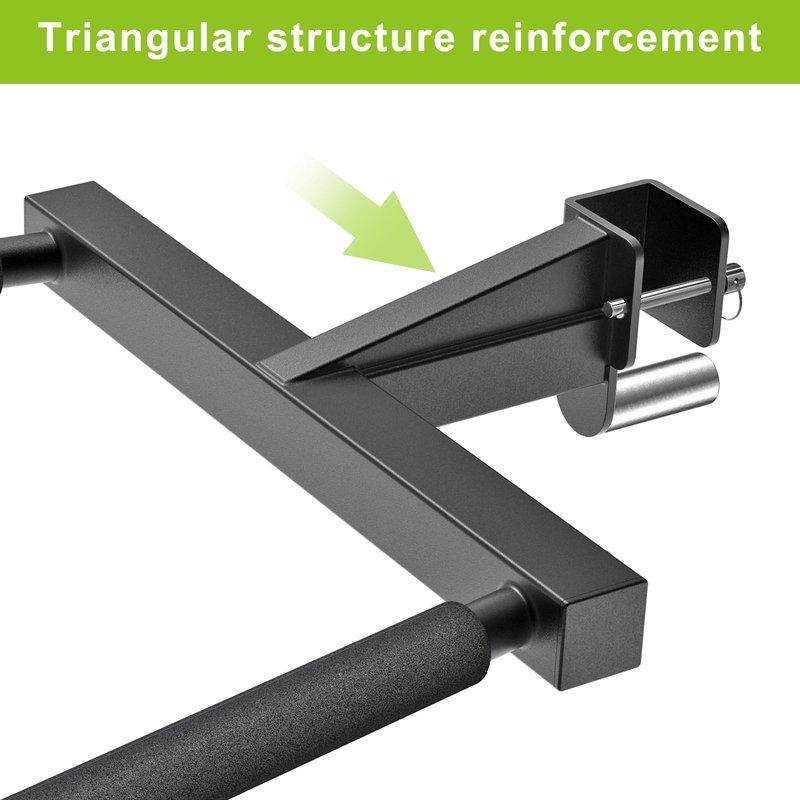 Kipika Y-Shaped Dip Bar for 2" x 2" Power Cage with 5/8" or 1" Hole - Dip Bar Attachments for Home Gym - Heavy Duty Power Rack Attachments - 2" x 2" Squat Rack Accessories for Strength Training