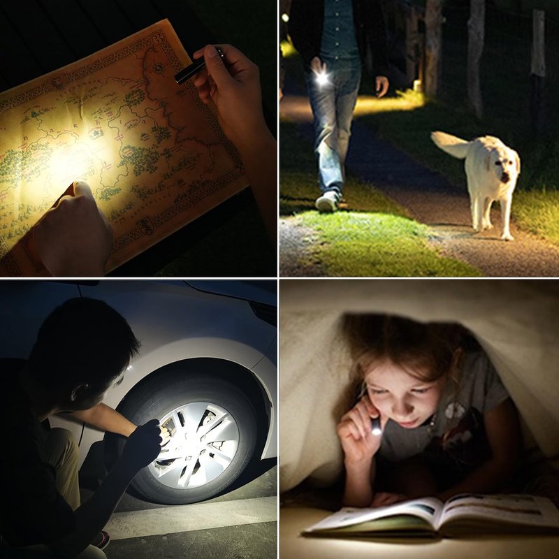 Compact Keychain Flashlight - Mini EDC LED Light, AAA Battery Powered for Travel & Emergencies | Lightweight Design