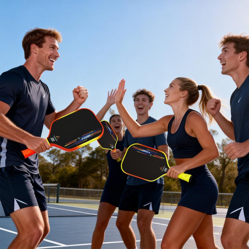 VAHKN Pickleball Paddles - T700 Carbon Fiber Pickleball Paddle - Lightweight & Durable,16mm Polymer Core-High Spin Surface for Power,Precision & Control - for All Skill Levels