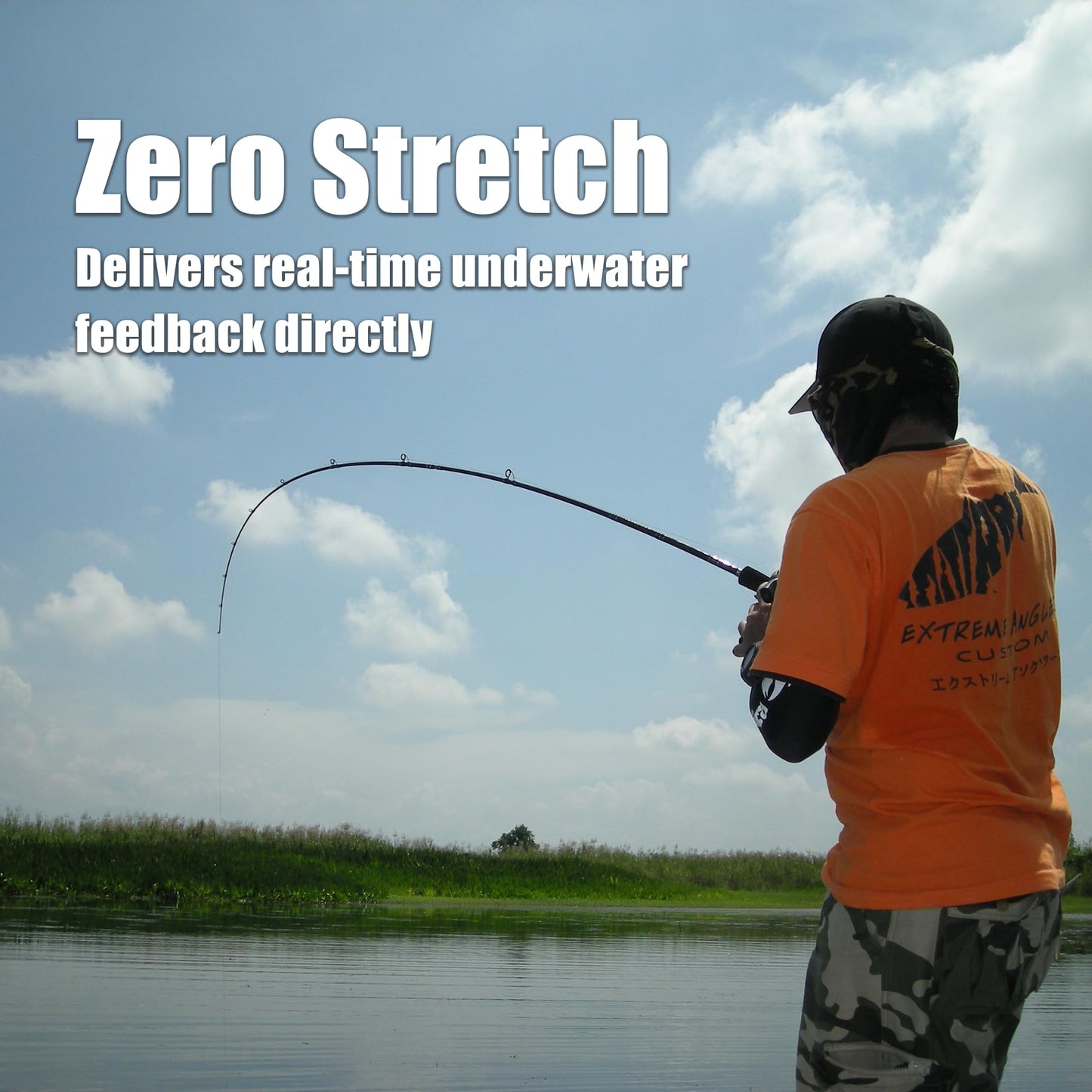 8 Strands Braided Line, Wear Resistant Fishing Line, 10-100LB, No Stretch, Abrasion Resistance, Braided Fishing Line (Camo Blue, 50LB-300YDS)