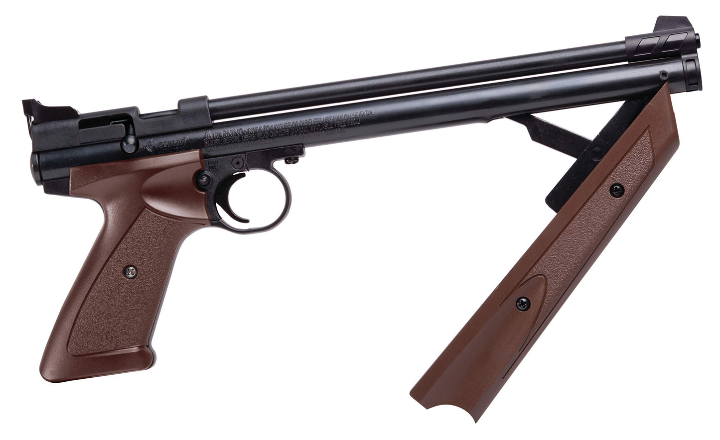 crosman p1377br american classic multi pump .177-caliber pneumatic pellet air pistol, brown(Airsoft Gun)