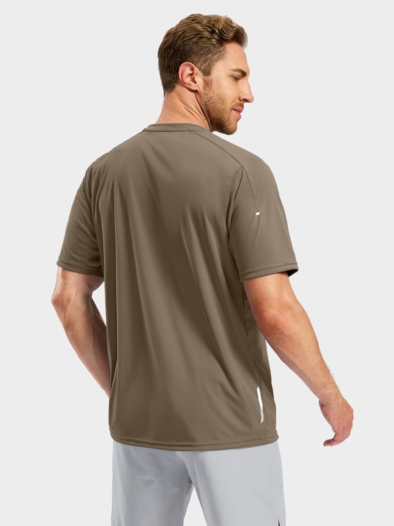 Men's Workout Running T-Shirts - Lightweight Quick Dry Athletic Gym Tee | Short Sleeve Sport Top