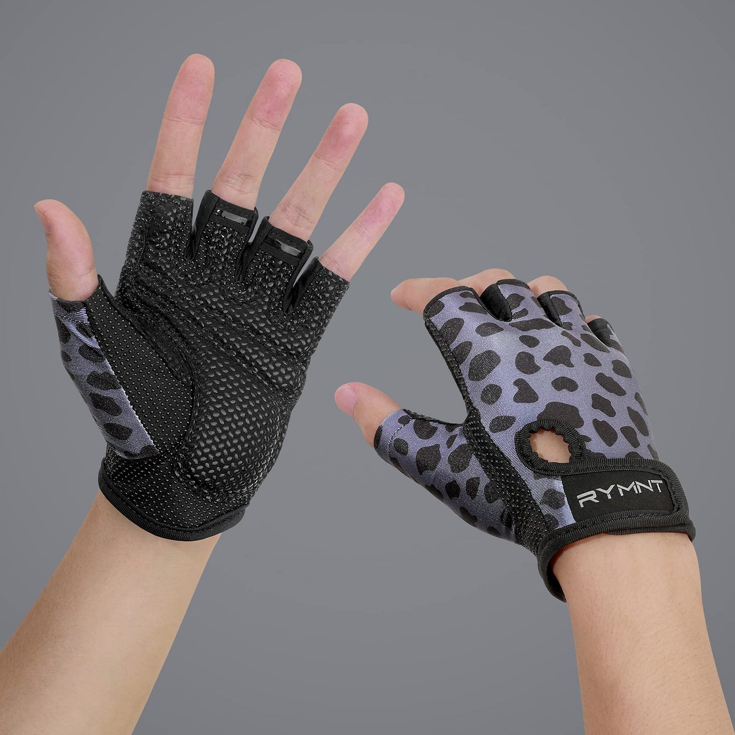 ZEROFIRE Workout Gloves for Women Men - Weight Lifting Gloves with Full Palm Protection & Extra Grip for Women Gym, Weightlifting, Weight Lift, Rowing, Exercise, Sport, Cycling.Snow Leopard-Small