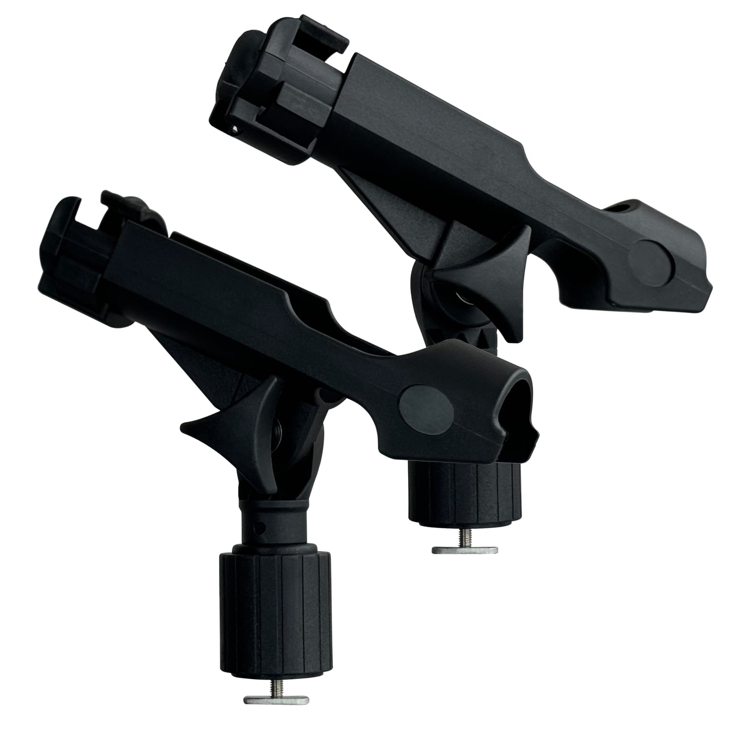 HiUmi 2 Pack Fishing Rod Holder with Track Mount Universal T-Shaped Screw Mounted on Rail for Kayak, Canoe, Fishing Boat (2Pack Rod Holders), Normal