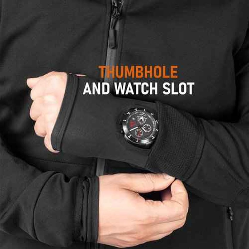 ACE Jackal Softshell Jacket - Tactical Outdoor Jacket for Airsoft & Paintball - Water-Repellent Softshell Layer - Black - XXL