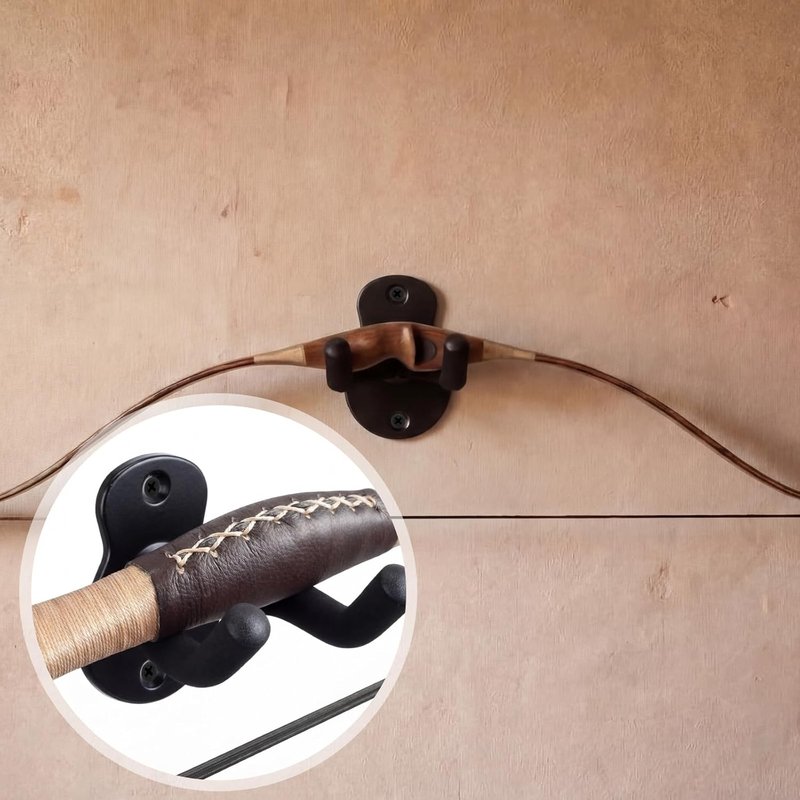 Crossbow Hanger - Wall Mount Vertical Rack for Secure Storage | Metal Holder for Compound Bows & Firearms