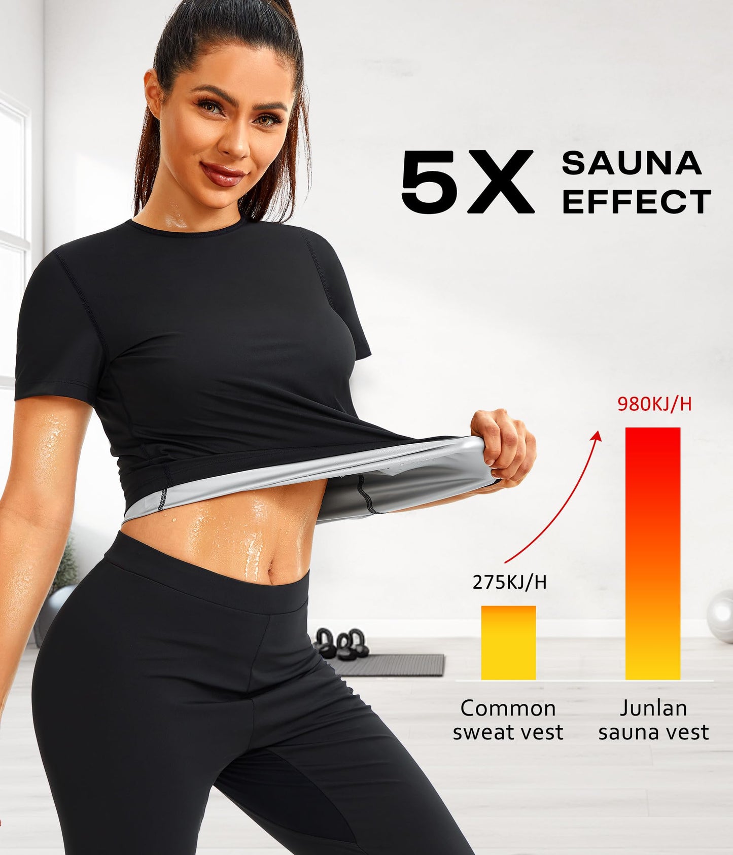 Junlan Waist Trainer Vest Women - Sweat Vest for Women Working Out