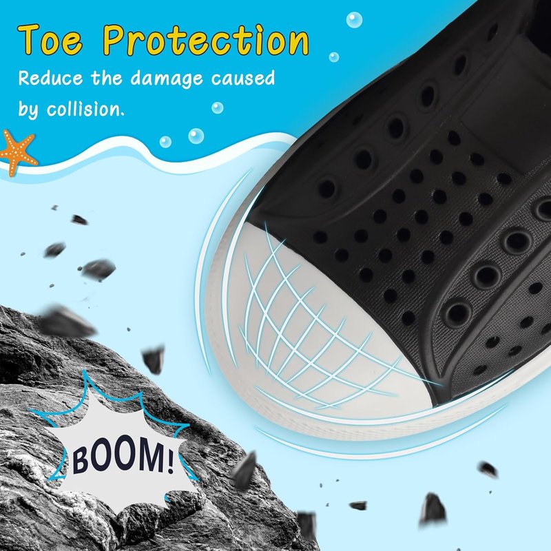 Kids Toddler Water Shoes - Anti-Slip, Quick Dry Beach Sandals | Lightweight Slip-On for Boys & Girls