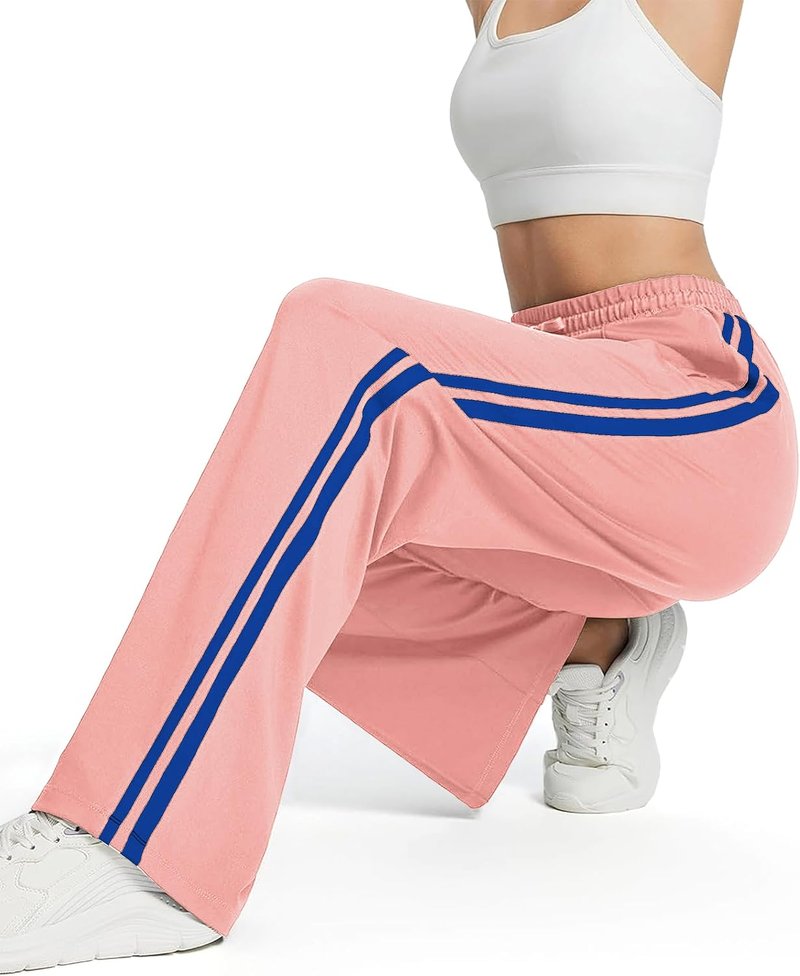 Women's Track Pants - Loose Straight Leg Jogging Sweatpants | Warm-Up Athletic Wear in 28-36 Inseam