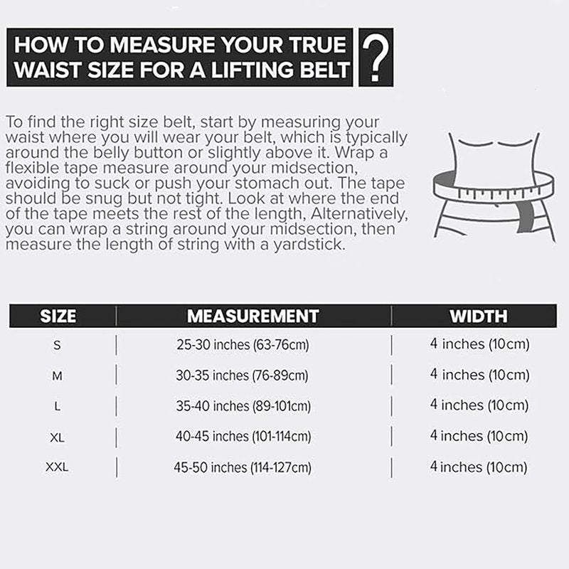 7mm Leather Weight Lifting Belt - 4" Wide Tapered Premium Leather Lifting Belt for Gym, Workout & Weight Training - Weightlifting Belts for Men and Women (Medium, Black)