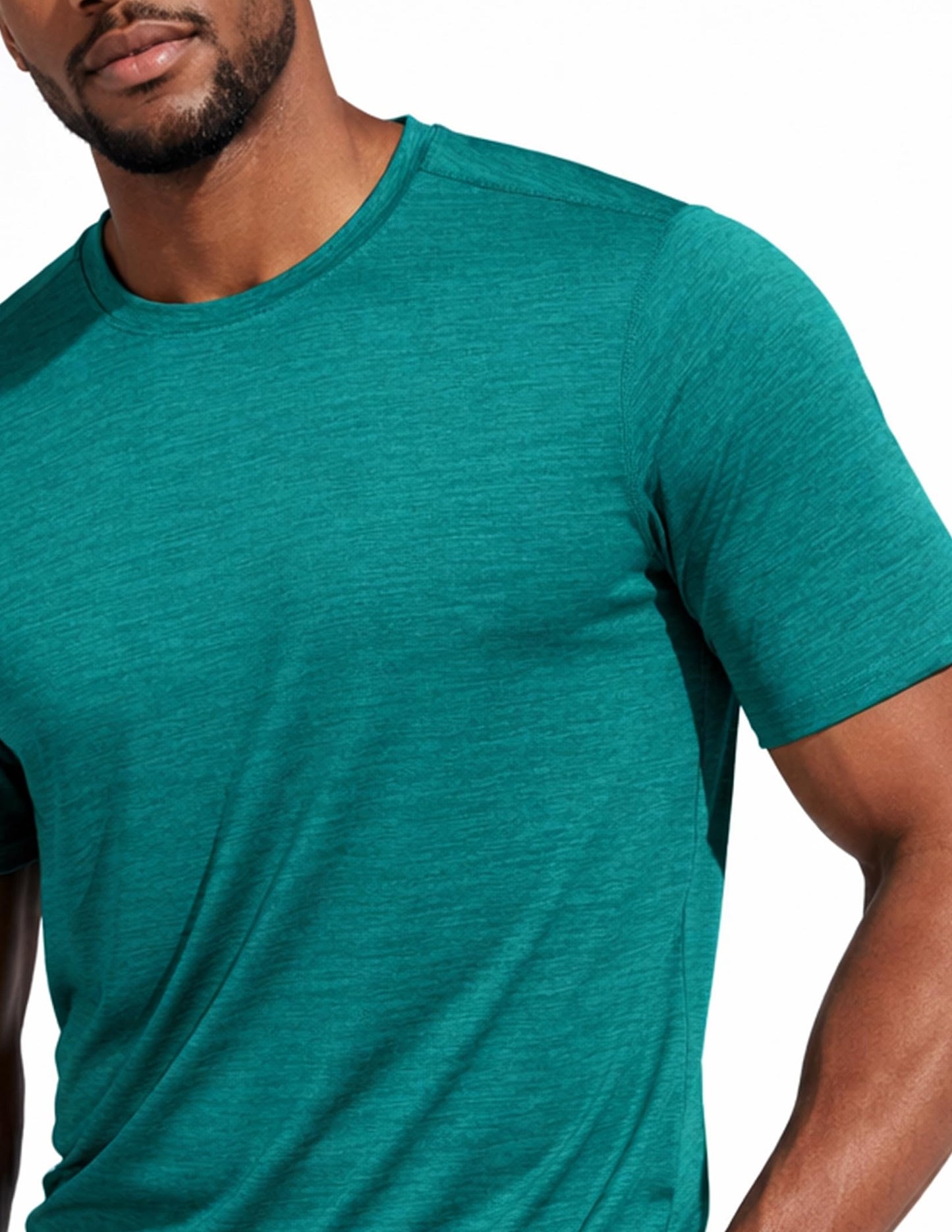 5 Pack Men’s Active Quick Dry Crew Neck T Shirts | Athletic Running Gym Workout Short Sleeve Tee Tops Bulk (Set 9, 3X-Large)