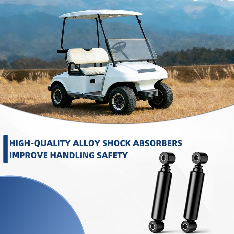 MIXOPOLY Golf Cart Front Shock Absorbers (2pcs), Fits Club Car DS G&E 1981-2011, Precedent G&E 2004-up, OEM # 1014235, 102588601, 1010991