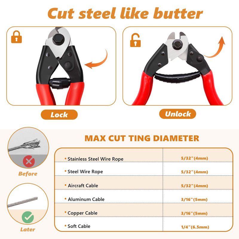 mankk 73PCS Universal Bike Brake Cable Kit and Housing Replacement Kit Stainless Steel Bike Cable Cutter Wire Cable Cutters with Cable End Caps and O-Rings for Mountain Road Bike Bicycle
