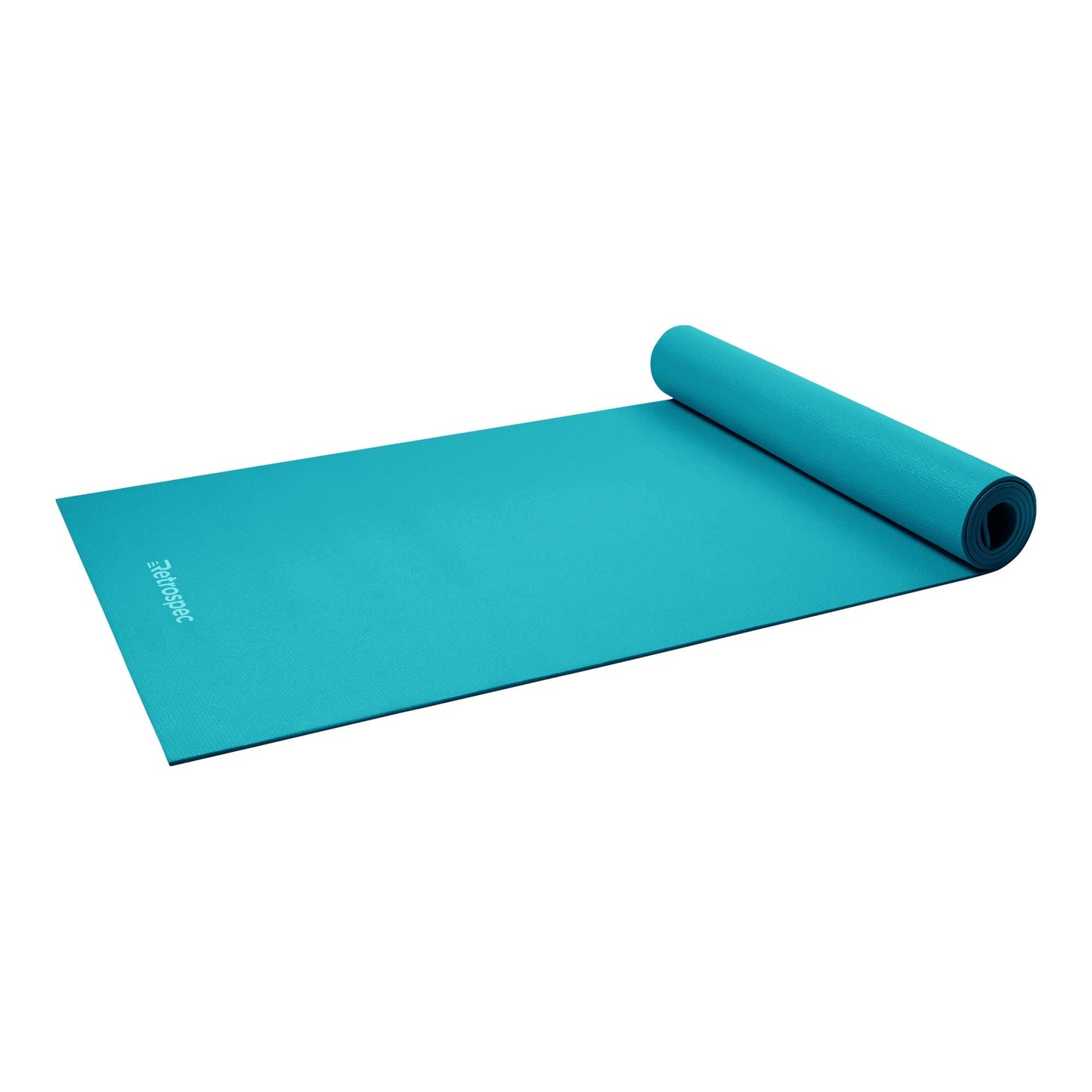 Retrospec Pismo Yoga Mat w/Nylon Strap for Men & Women - Non Slip Excercise Mat for Yoga, Pilates, Stretching, Floor & Fitness Workouts,Turquoise