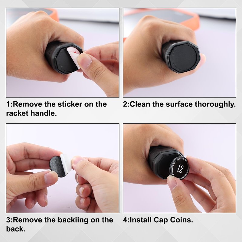 6Pcs Weighted Cap Coins for Pickleball Paddle Sport Accessories - Paddle Counterbalance Tokens for Improved Control and Stability, Faster Hand Speed & Reduced Head-Heavy Feel (6g/9g/12g)