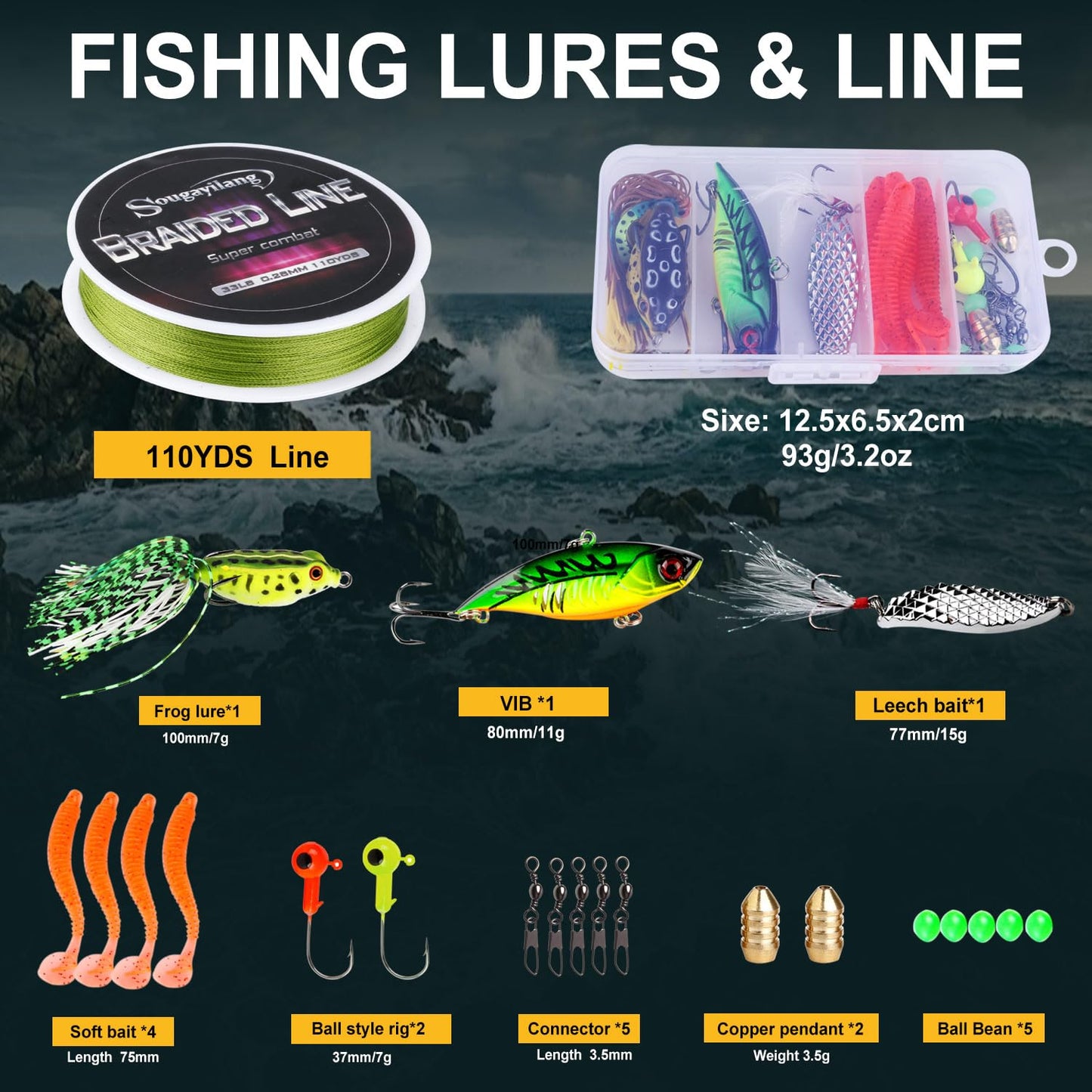 Sougayilang Fishing Rod Combos with Telescopic Fishing Pole Spinning Reels Fishing Carrier Bag for Travel Saltwater Freshwater Fishing