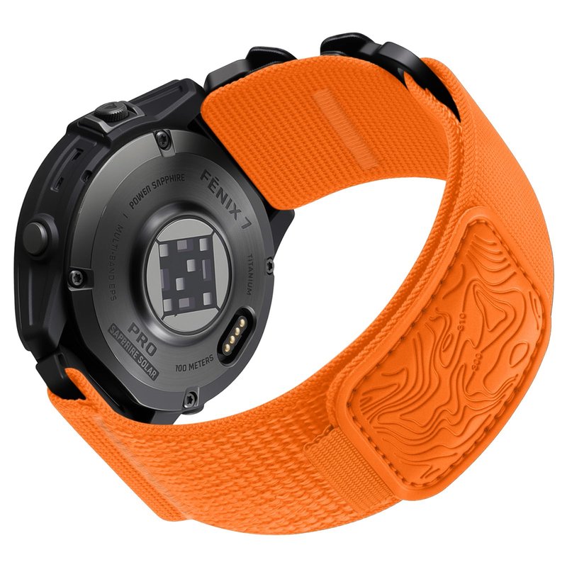 Bandletic 22mm Quick Fit Bands - Nylon Compatible with Garmin Fenix 8 45mm/Fenix 7/7 Pro/6/6 Pro/5/5 Plus/Instinct 2/Forerunner 965/955/945/935/Approach S70 47mm/S62/S60/Epix 2 Pro 47mm/Quatix 7/6/5