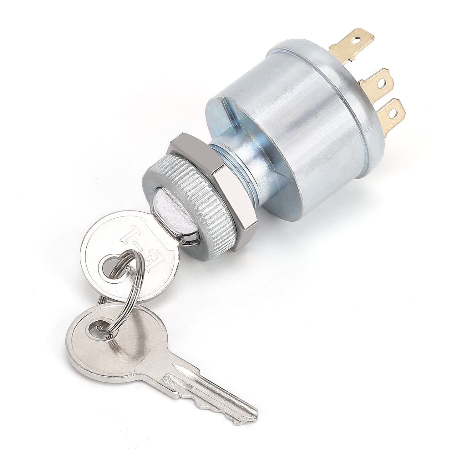 10L0L Golf Cart Ignition Switch for EZGO TXT, Workhorse, ST, Shuttle, Medalist & Marathon 1981-up, 4-Terminal Starter Switch Key, Replace OEM 33639-G01