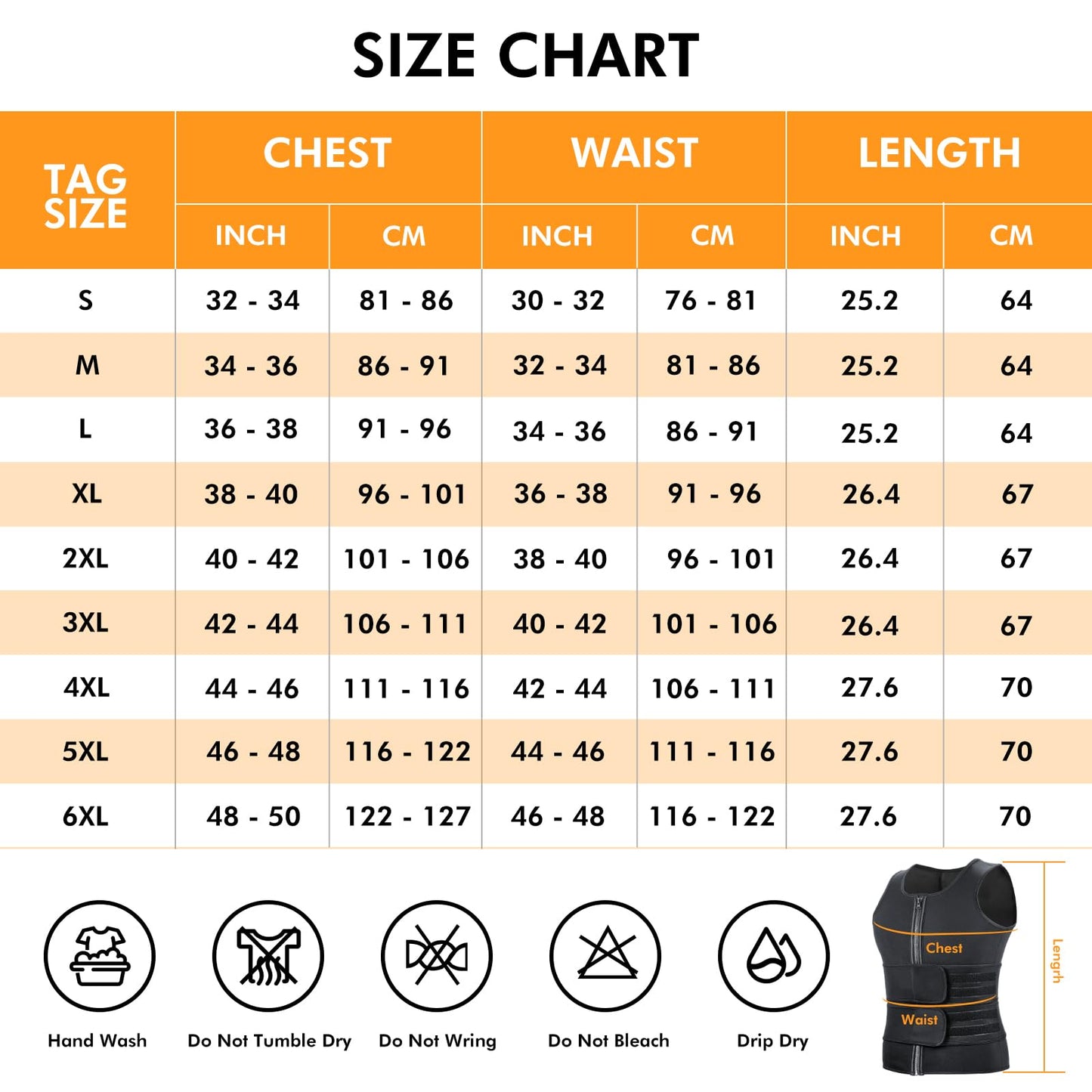 A+ Choice Sauna Vest Waist Trainer for Men - Mens Sauna Suit Large Sweat Belt Body Shaper for Gym Workout Exercise Faja Para Hombre Size Small