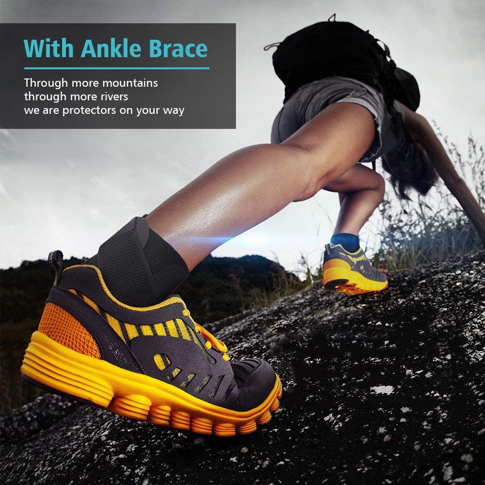 Ankle Brace, Adjustable Wrap Compression Ankle Support, Breathable Nylon Material Elastic Sleeve for Sports Acute Injury Prevention, Relief for Chronic Ankle Pain, Arthritis, Tendonitis, 1Pcs