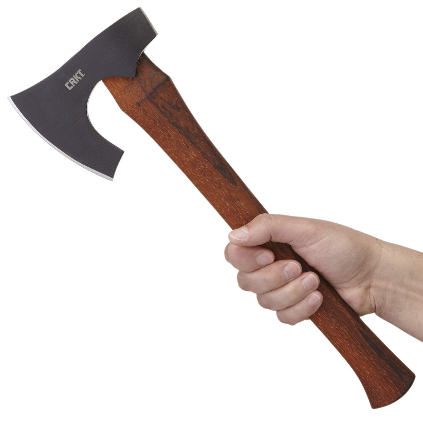 CRKT Freyr Axe: Outdoor Axe with Deep Beard Design, Forged Carbon Steel Blade, and Hickory Wooden Handle 2746