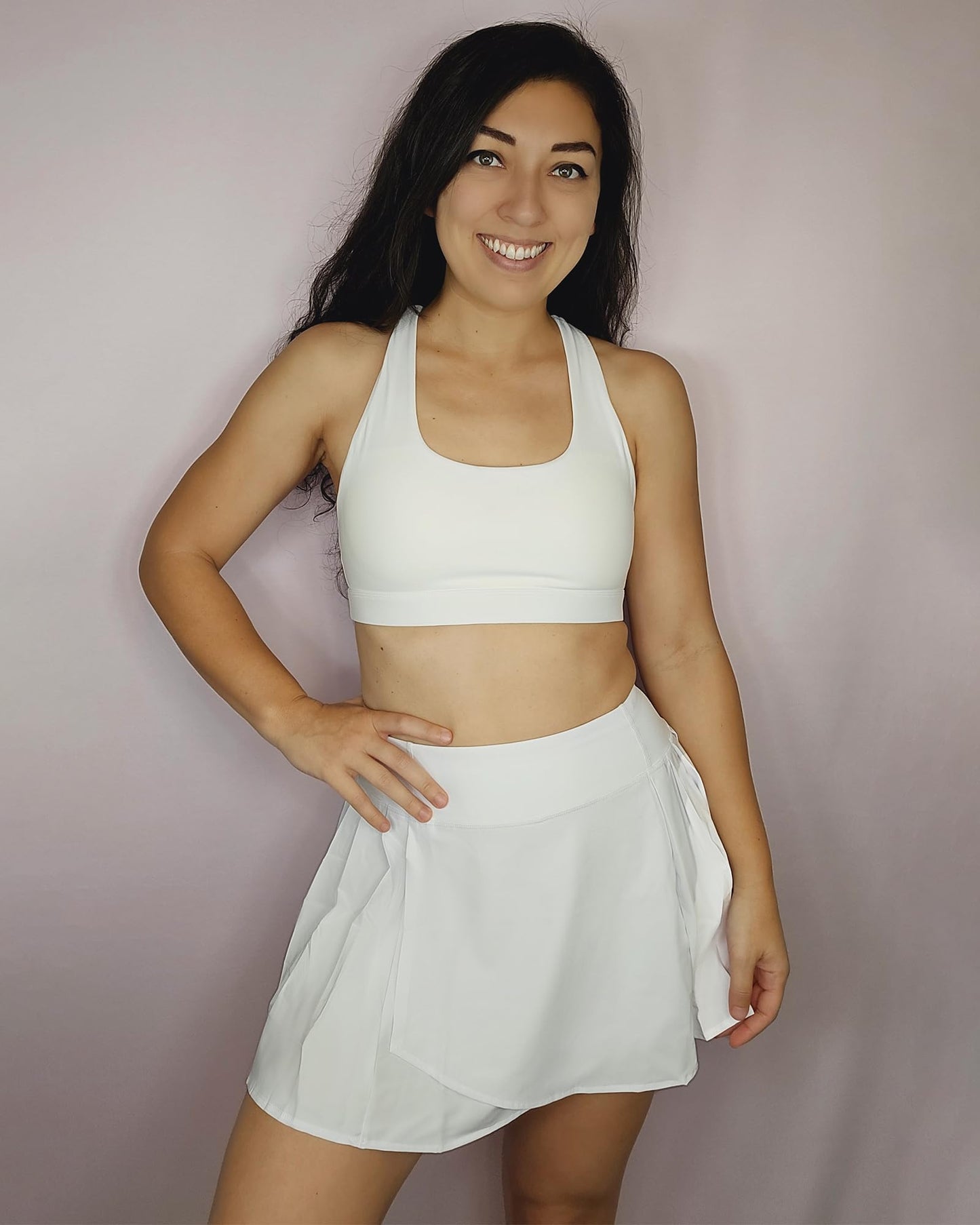 Stelle Women's High Waisted Pleated Tennis Skirts Golf Skorts with Inner Shorts for Athletic Running Workout Pickleball Black