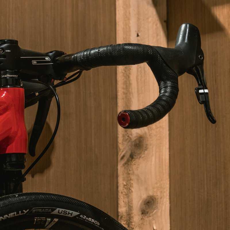 JRC Components Aluminum Handlebar Bike Bar End Plugs for Bicycles | Pack of 2 Handlebar Plugs - Bike Bar End Grips | Mountain Bike Bar End Caps for Road Bikes - Premium Bike Handlebar Caps [Red]