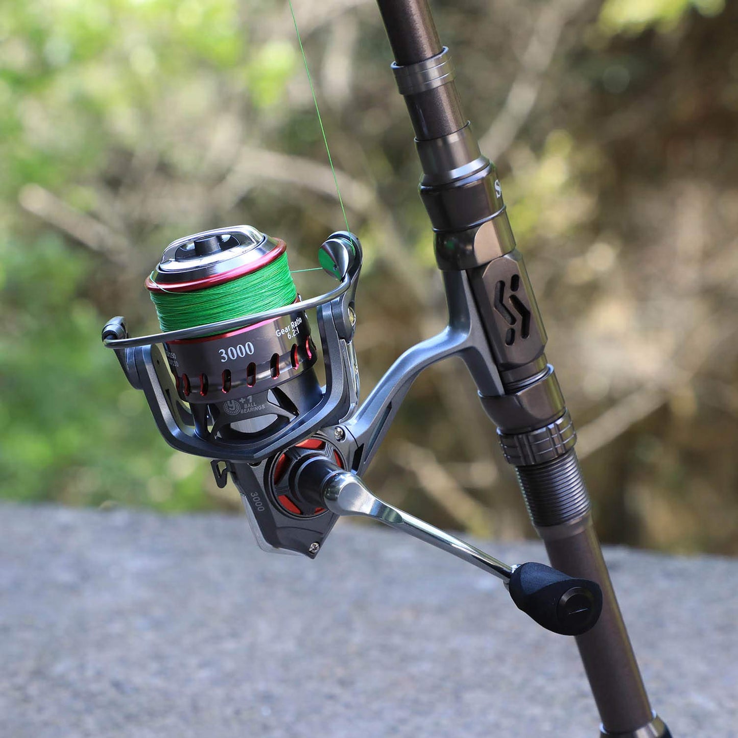 Sougayilang Fishing Rod Telescopic Fishing Rod Portable- 24 Ton Carbon Fiber,CNC Machined Reel Seat, Comfortable EVA Handle, Travel Fishing Pole for Bass Trout Fishing(Silver,1.8m/5.9ft)