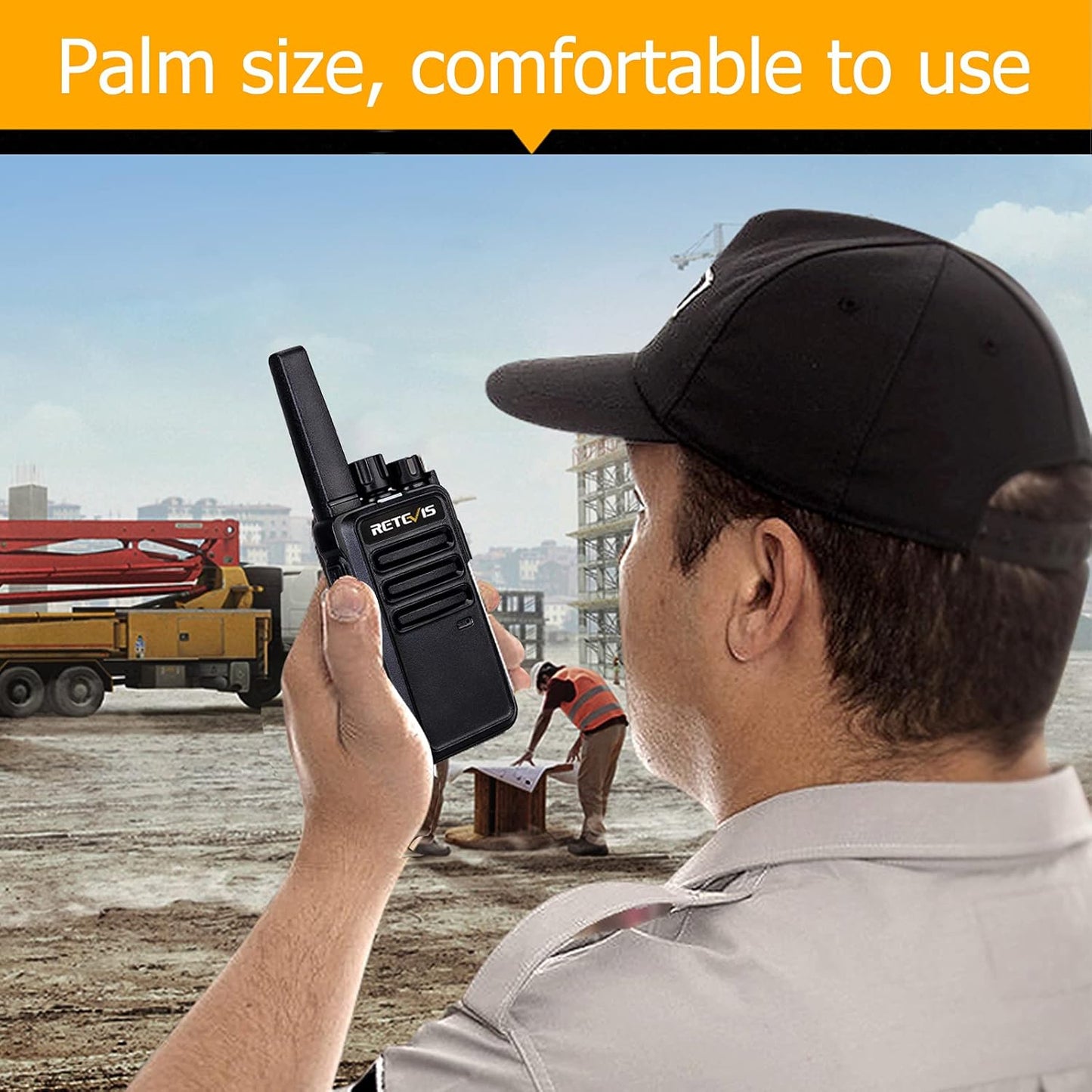 Retevis RT68 Walkie Talkies - Long Range 2-Way Radios for Adults | Rechargeable 1200mAh Battery, Portable (4 Pack)