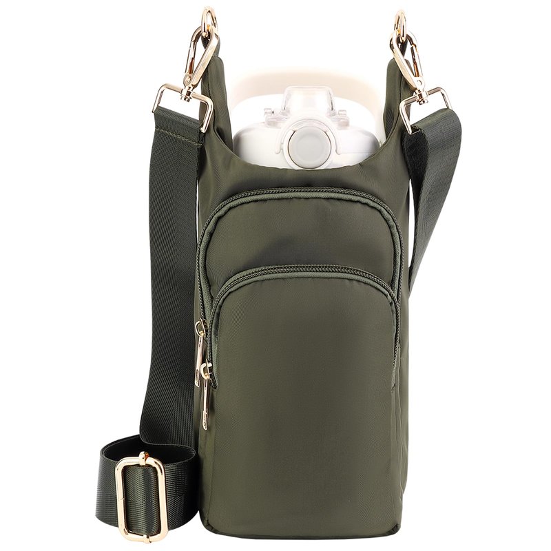 KYTACCU Water Bottle Holder with Strap Water Bottle Carrier Sling Bag Purse Crossbody Bag for Women Walking Hiking