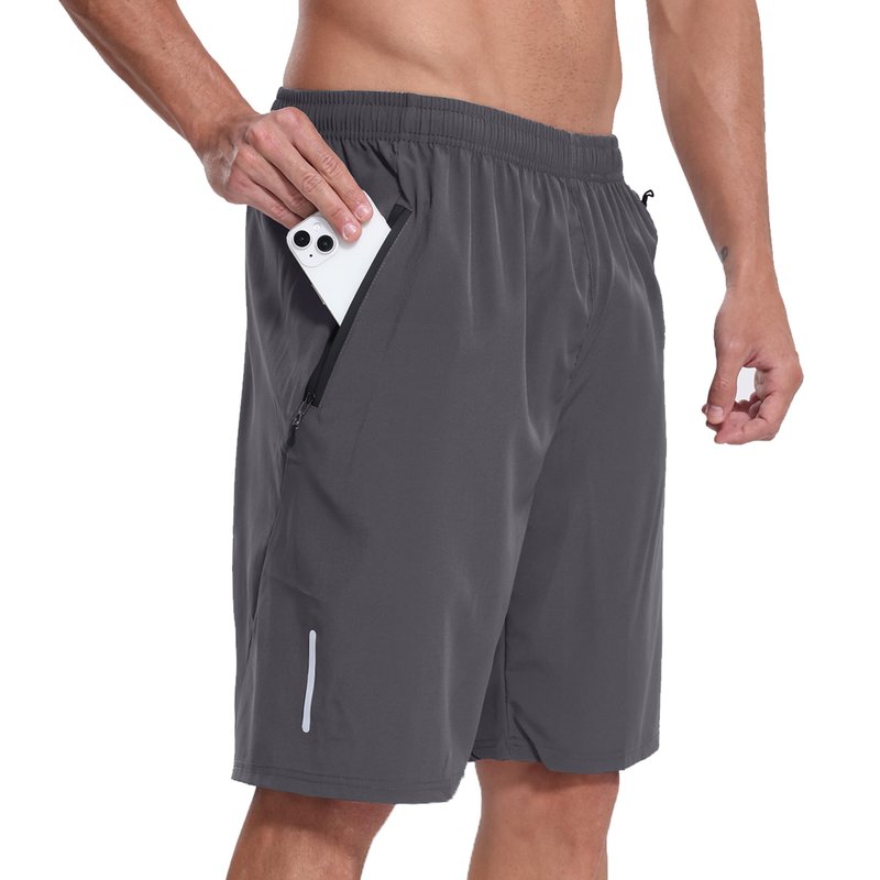 RPOVIG 3 Pack Men's Athletic Shorts Sets 9" Gym Workout Short with Zippered Pockets Running Joggers Basketball Gift