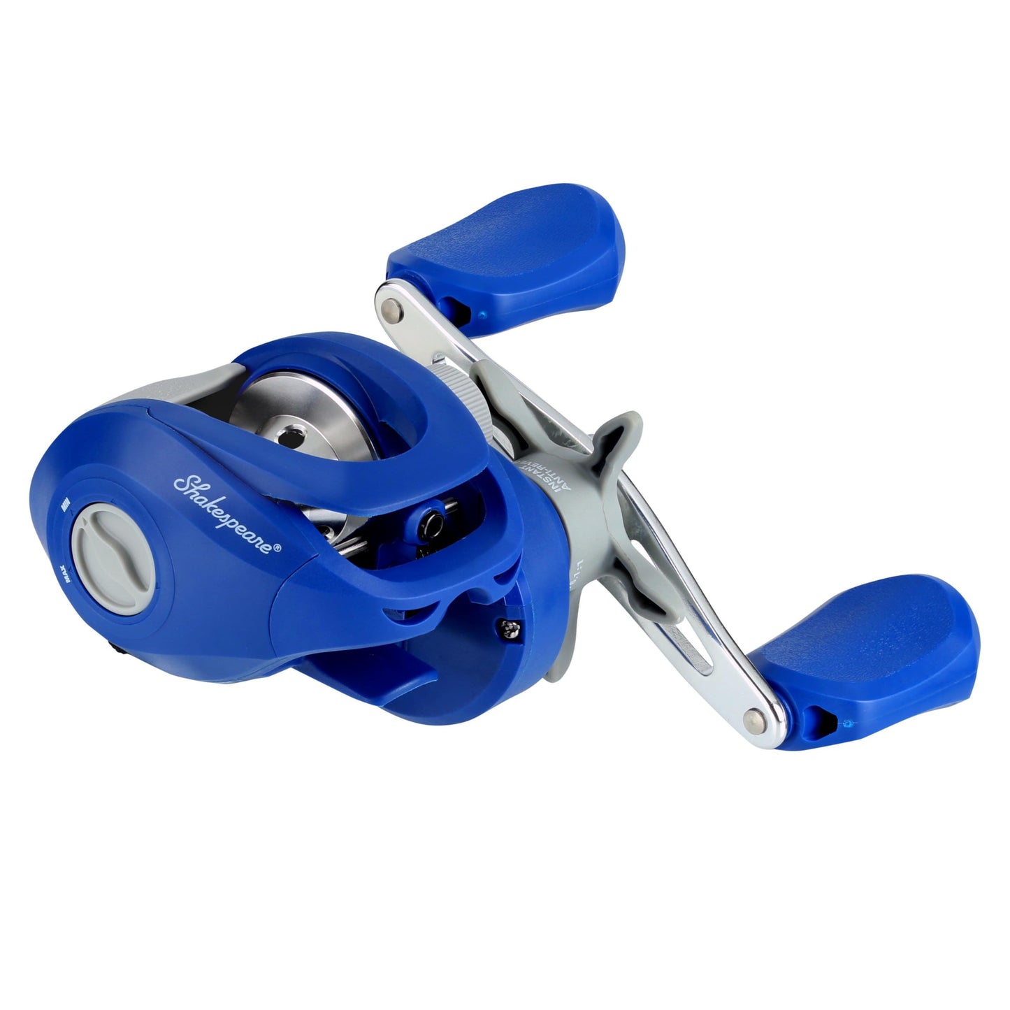 Shakespeare Agility Low Profile Fishing Reel, Left Handle Position, Multi-Disk Drag System, 90mm Handle with Large Knobs for Increased Torque