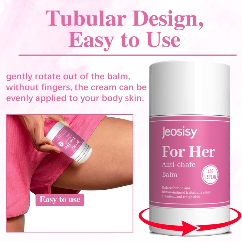Anti Chafing Stick-Anti Chafe Balm Cream Anti Chafing Friction Defense Stick for Thighs, Chest, Arms, Feet, Elbows，Great Gifts for Women and Men