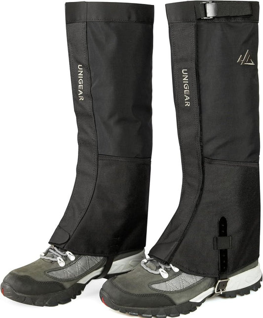 Unigear Snow Leg Gaiters, Waterproof Boot Gaiters for Hiking Walking Climbing Hunting Skiing 1000D Fabric (X-Large)