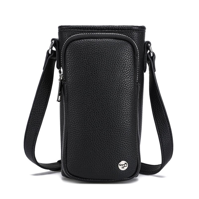 INICAT Leather Water Bottle Holder with Strap Water Bottle Carrier Bag for 32oz Tumbler Insulated(White)