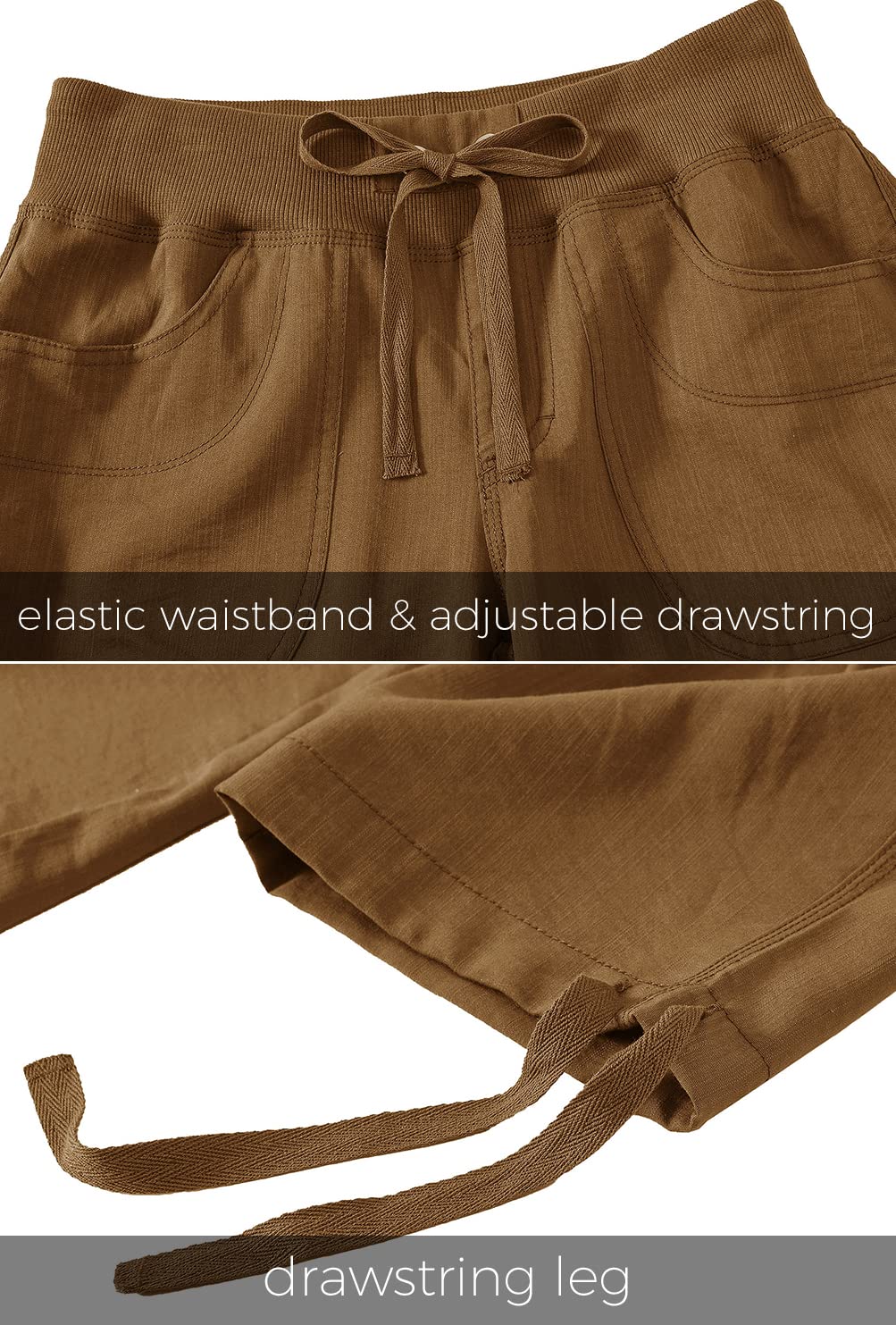 Womens Hiking Cargo Shorts Dry Fit Stretch Athletic Shorts with Pockets Medium