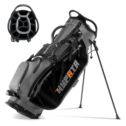 HYPATA 14 Way Golf Bags for Men, Lightweight Golf Stand Bag with 8 Pockets, Cooler Pouch, Rangefinder Pouch, Detachable Dual Strap, Rain Cover Hood
