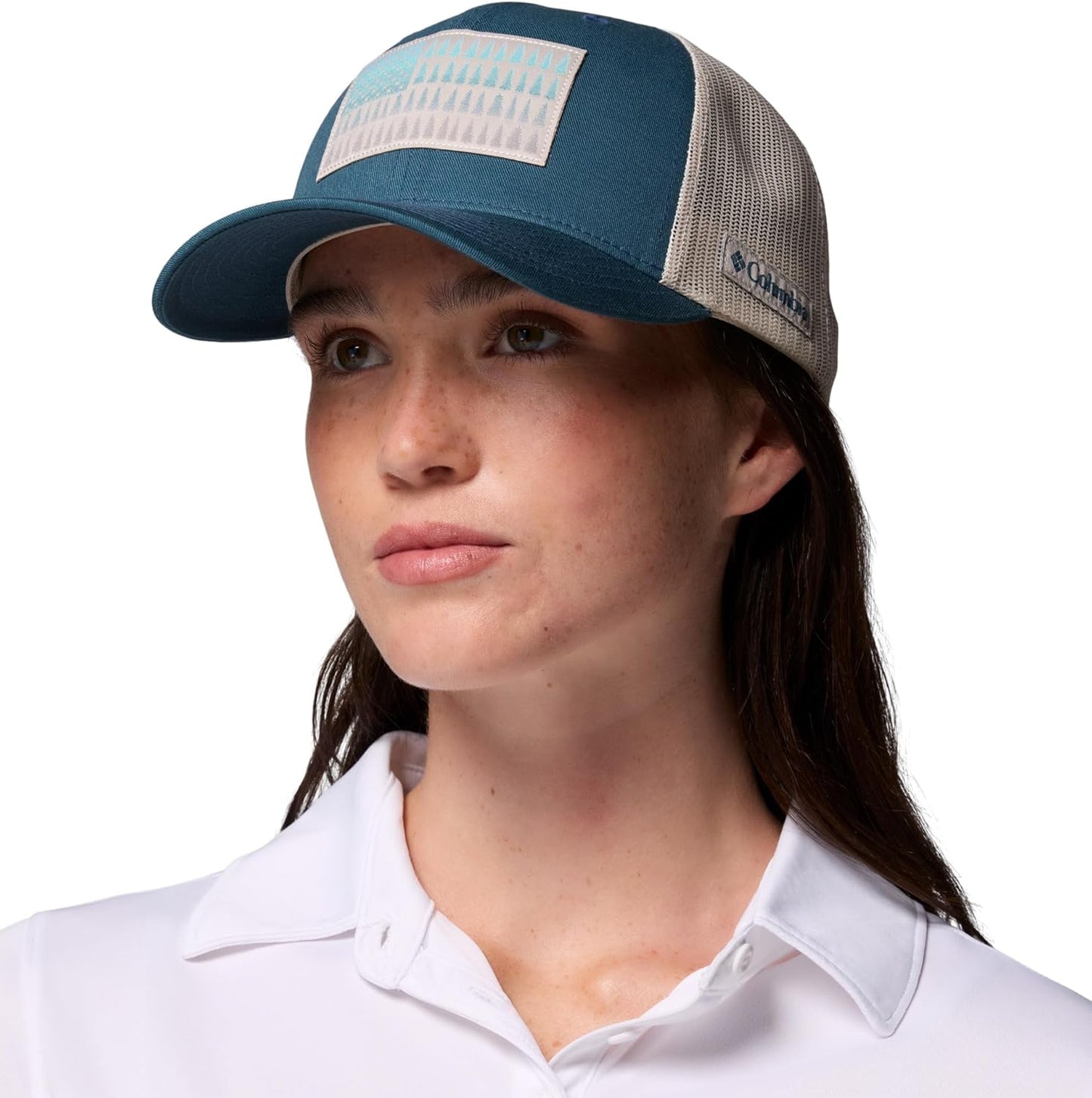 Columbia Unisex Tree Flag Mesh Snapback Hat - Adjustable Fit, Stylish Design