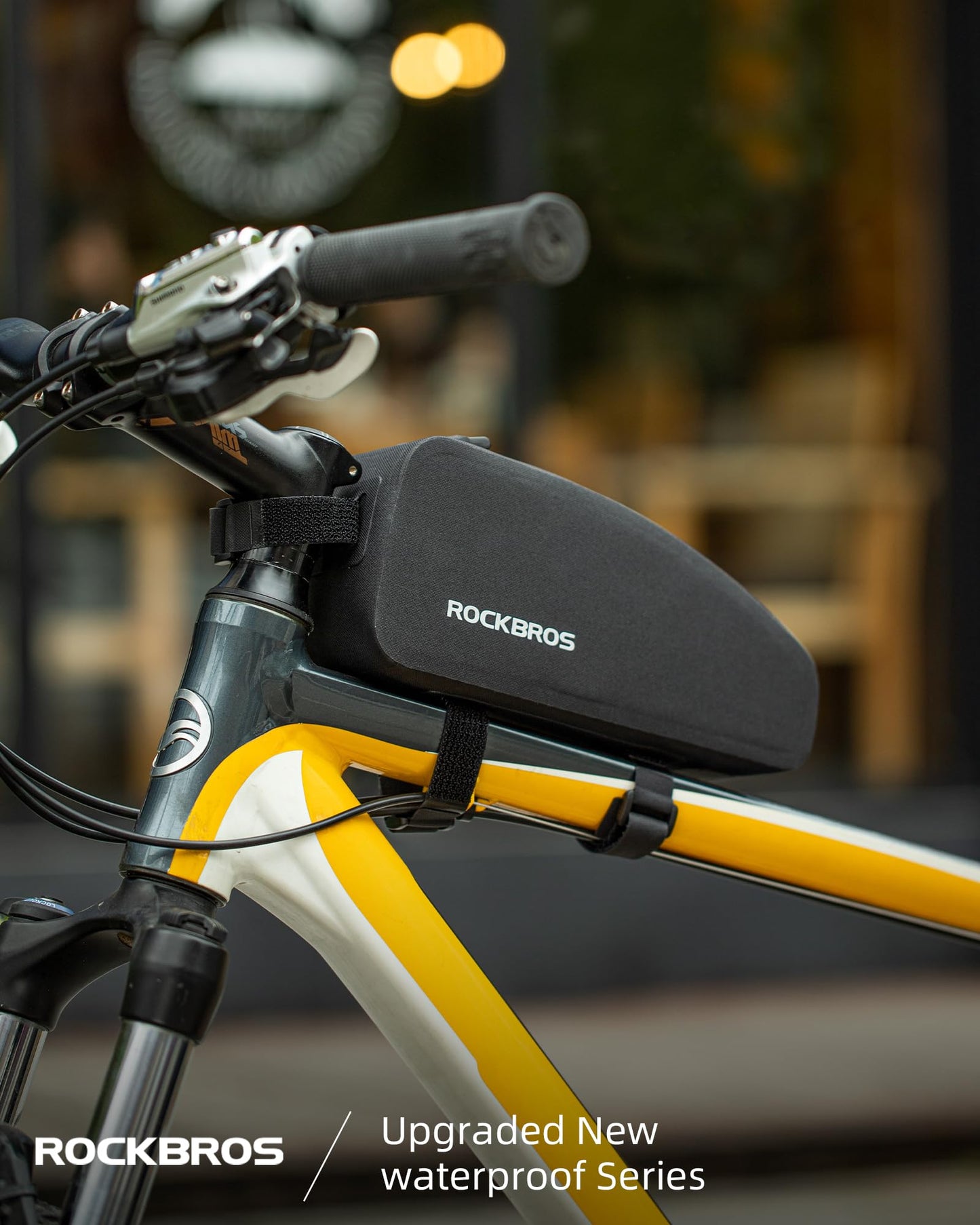ROCKBROS Top Tube Bag Bike Frame Bag with Dual Zippers Bike Pouch