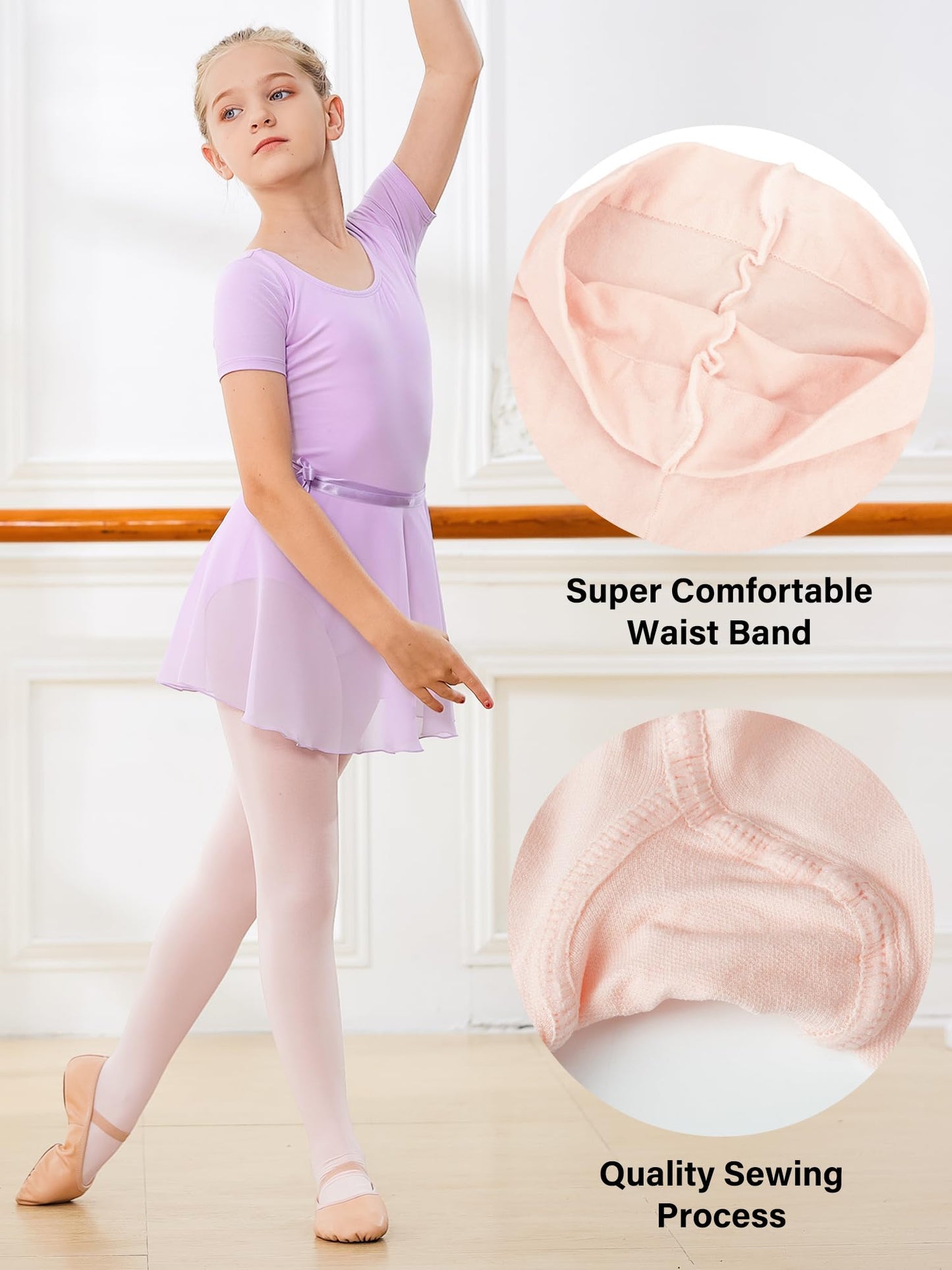 Stelle Girls Ballet Dance Students School Footed Tight (Toddler/Little Kid/Big Kid)(BP,6-8 Years)