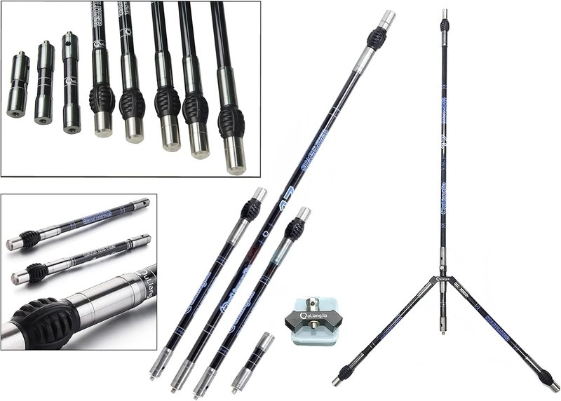 Archery Bow Stabilizer - Carbon Fiber Balance Bar Rod System | 3-30 Inch Damping Shock Absorber for Recurve & Compound Bows